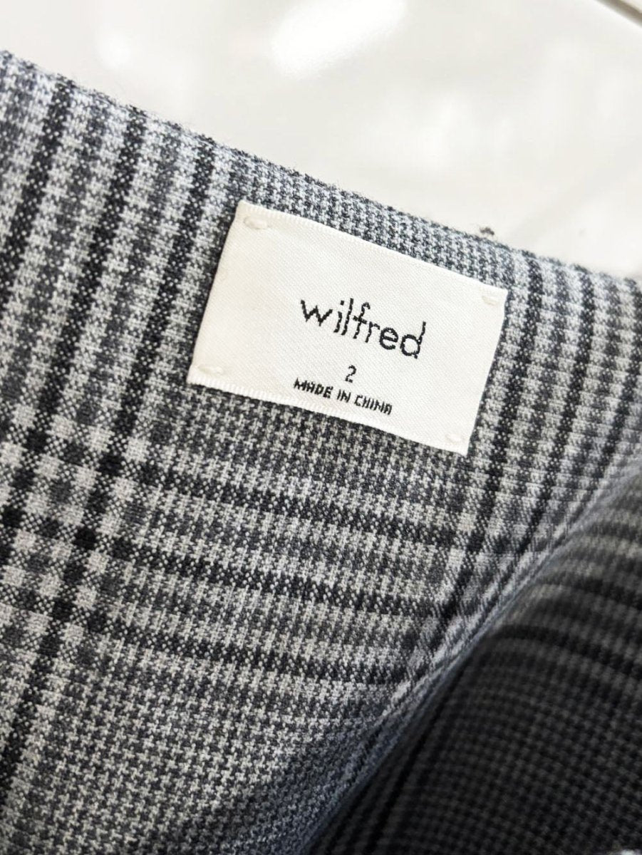 wilfred isabelle plaid mini dress | aritzia - good market thrift store