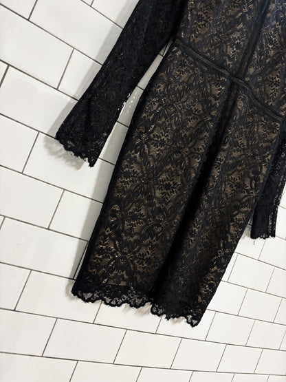 wilfred janvry lace long sleeve mini dress | aritzia - good market thrift store