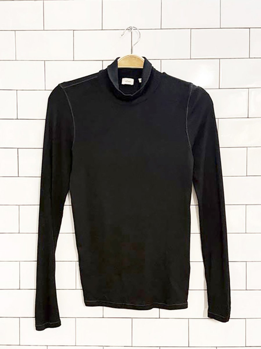 wilfred light rib turtle neck top | aritzia - good market thrift store