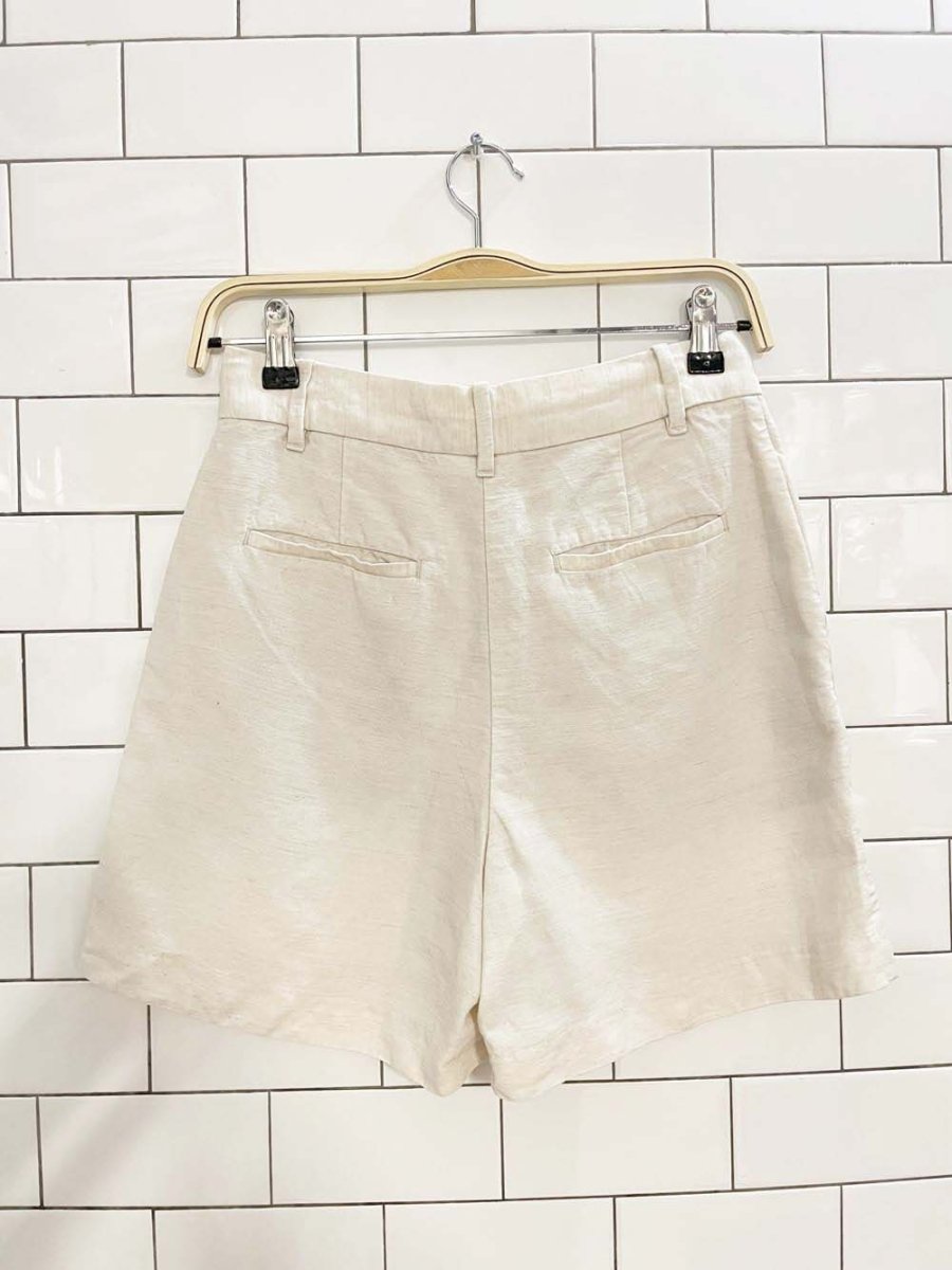 wilfred linen - blend trouser short | aritzia - good market thrift store