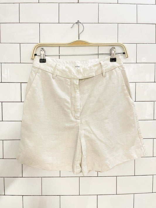 wilfred linen - blend trouser short | aritzia - good market thrift store