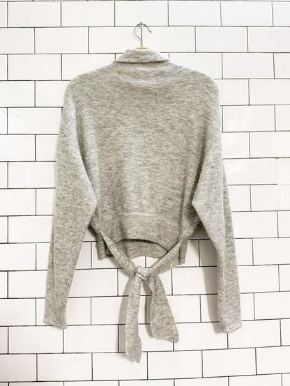 wilfred lorin alpaca - wool tie waist knit sweater | aritzia - good market thrift store