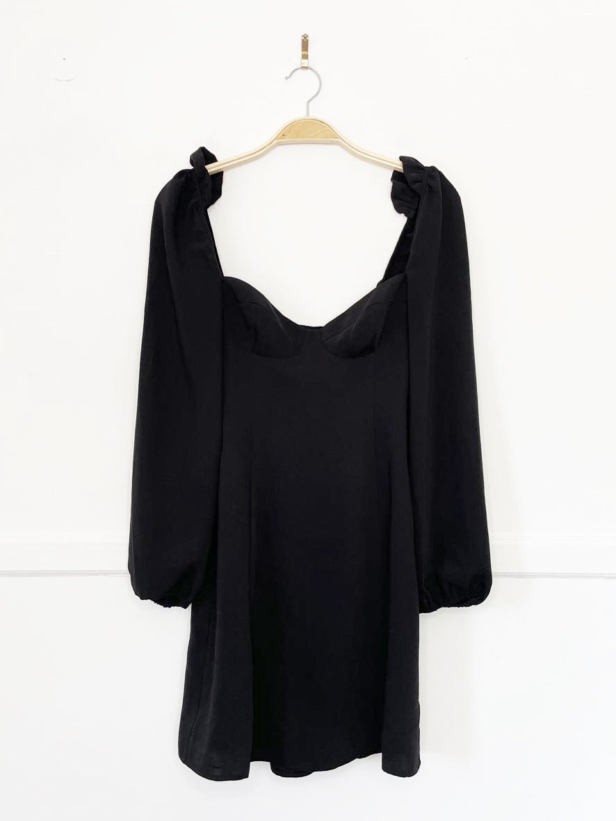 wilfred novella bustier puff sleeve mini dress | aritzia - good market thrift store