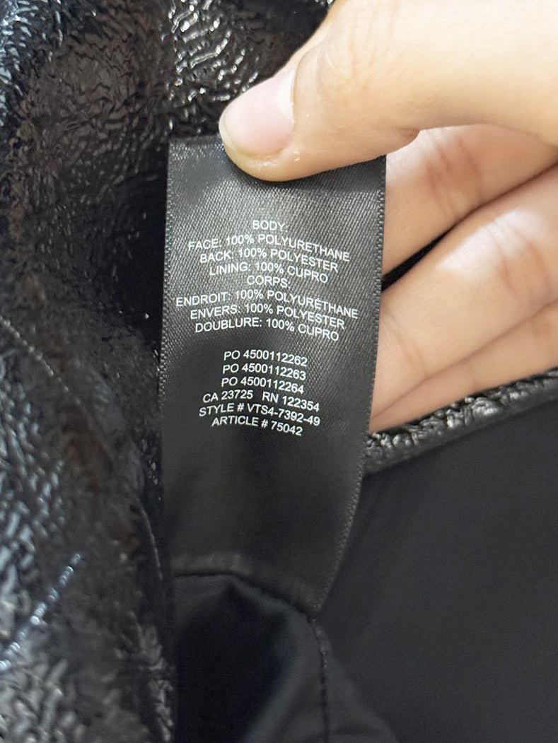 wilfred shiny faux leather mini skirt | aritzia - good market thrift store