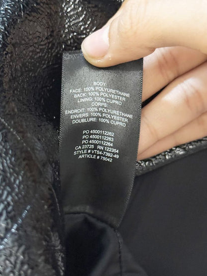 wilfred shiny faux leather mini skirt | aritzia - good market thrift store