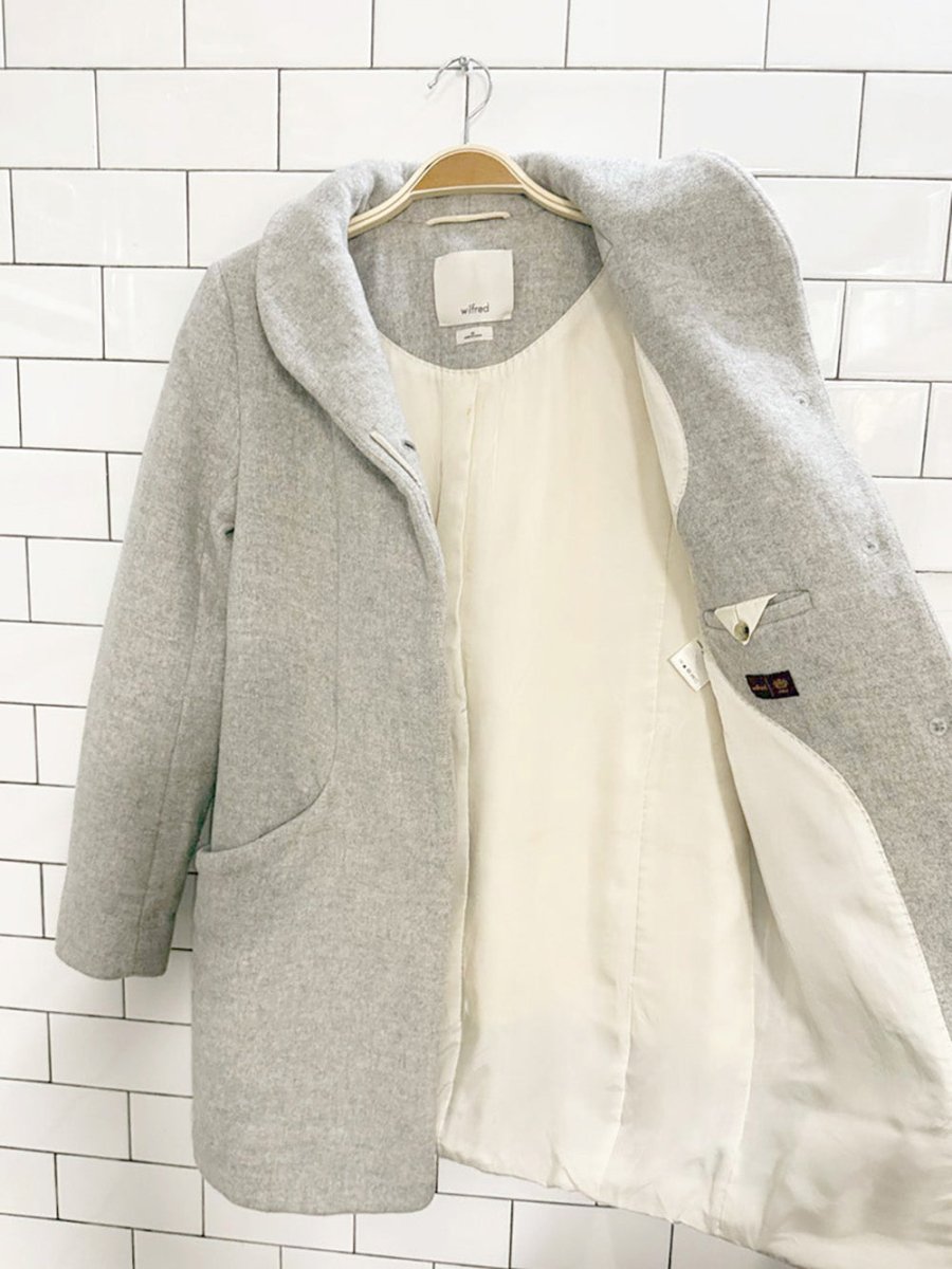 wilfred the cocoon wool - cashmere coat | aritzia - good market thrift store