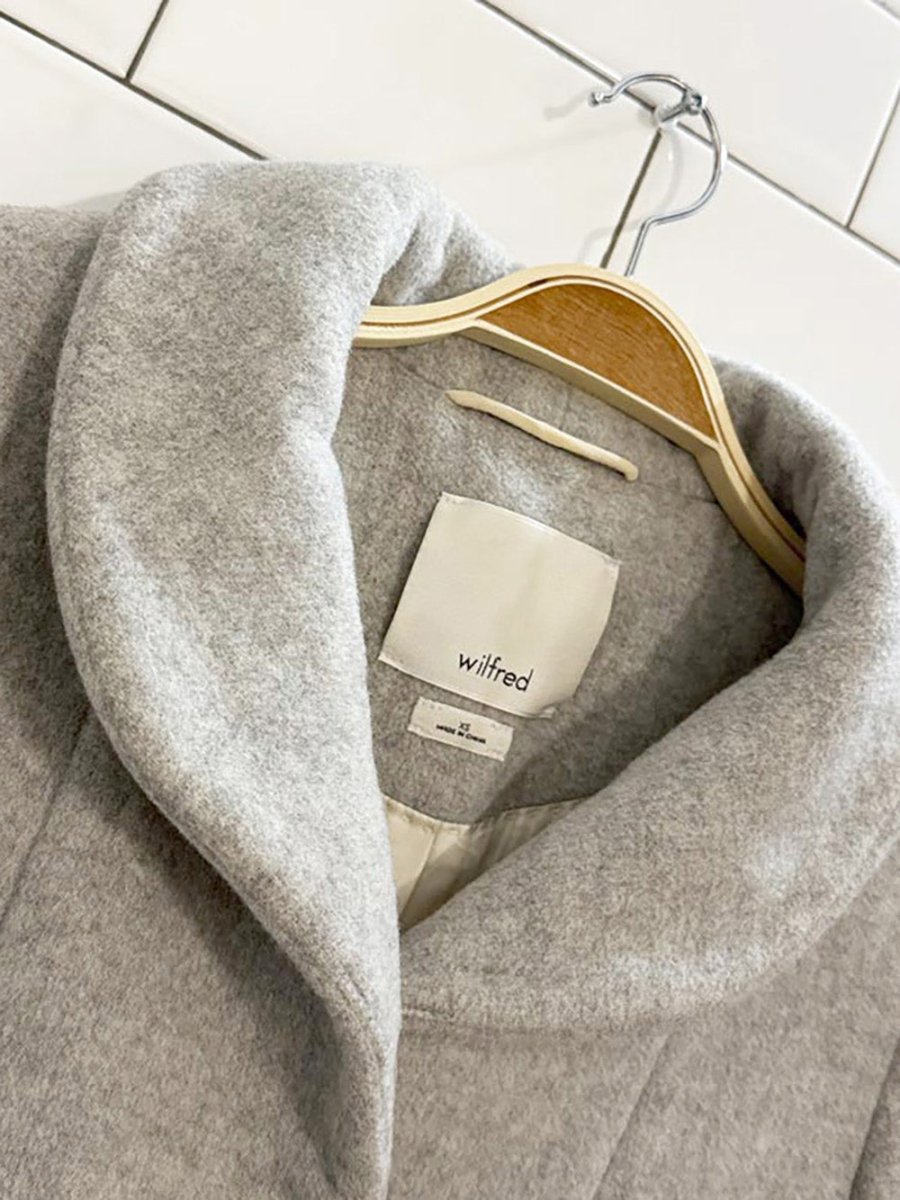 wilfred the cocoon wool - cashmere coat | aritzia - good market thrift store