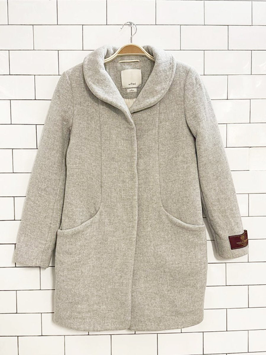 wilfred the cocoon wool - cashmere coat | aritzia - good market thrift store