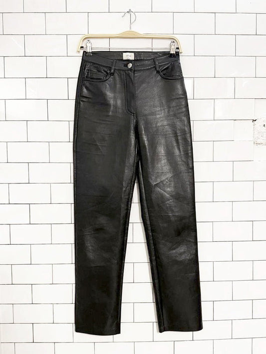 wilfred the melina faux leather pants | aritzia - good market thrift store