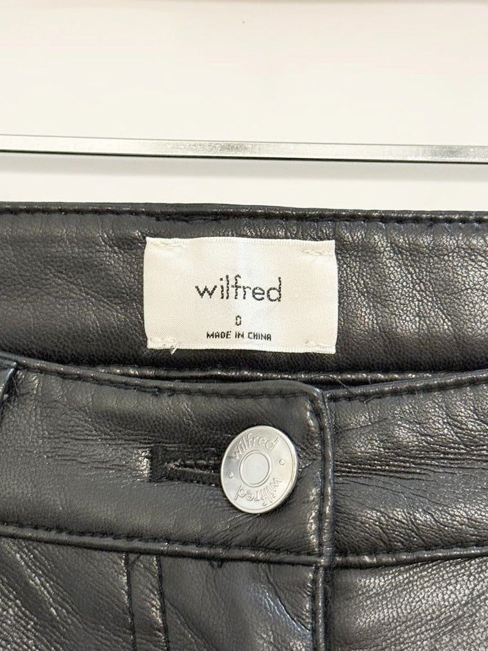 wilfred the melina faux leather pants | aritzia - good market thrift store
