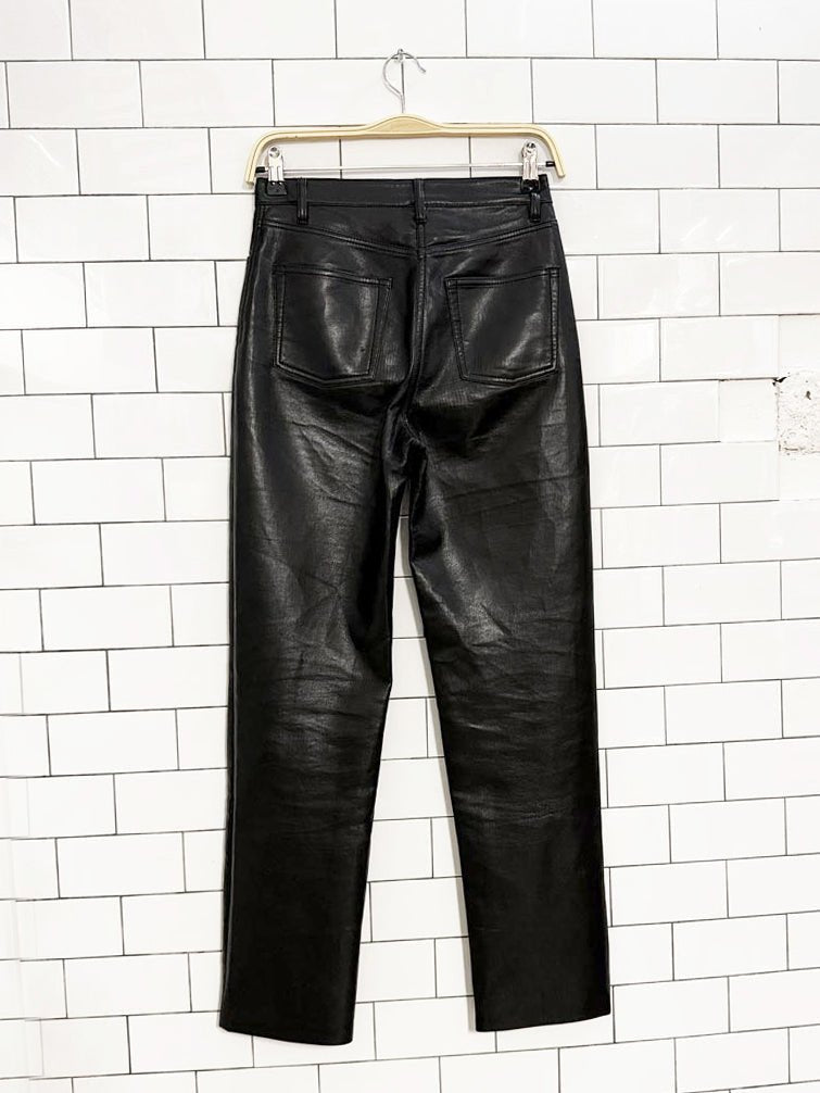wilfred the melina faux leather pants | aritzia - good market thrift store