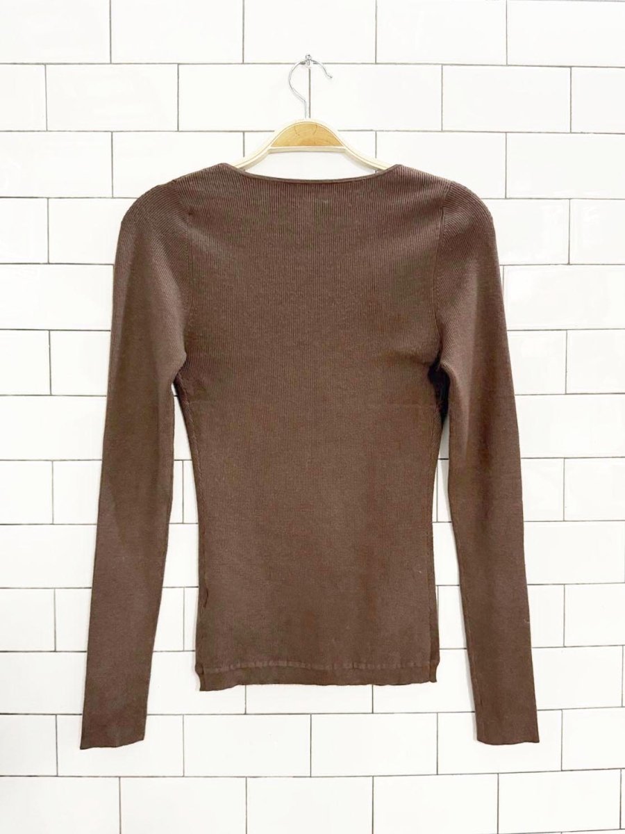 wilfred tuscany sweetheart knit sweater | aritzia - good market thrift store
