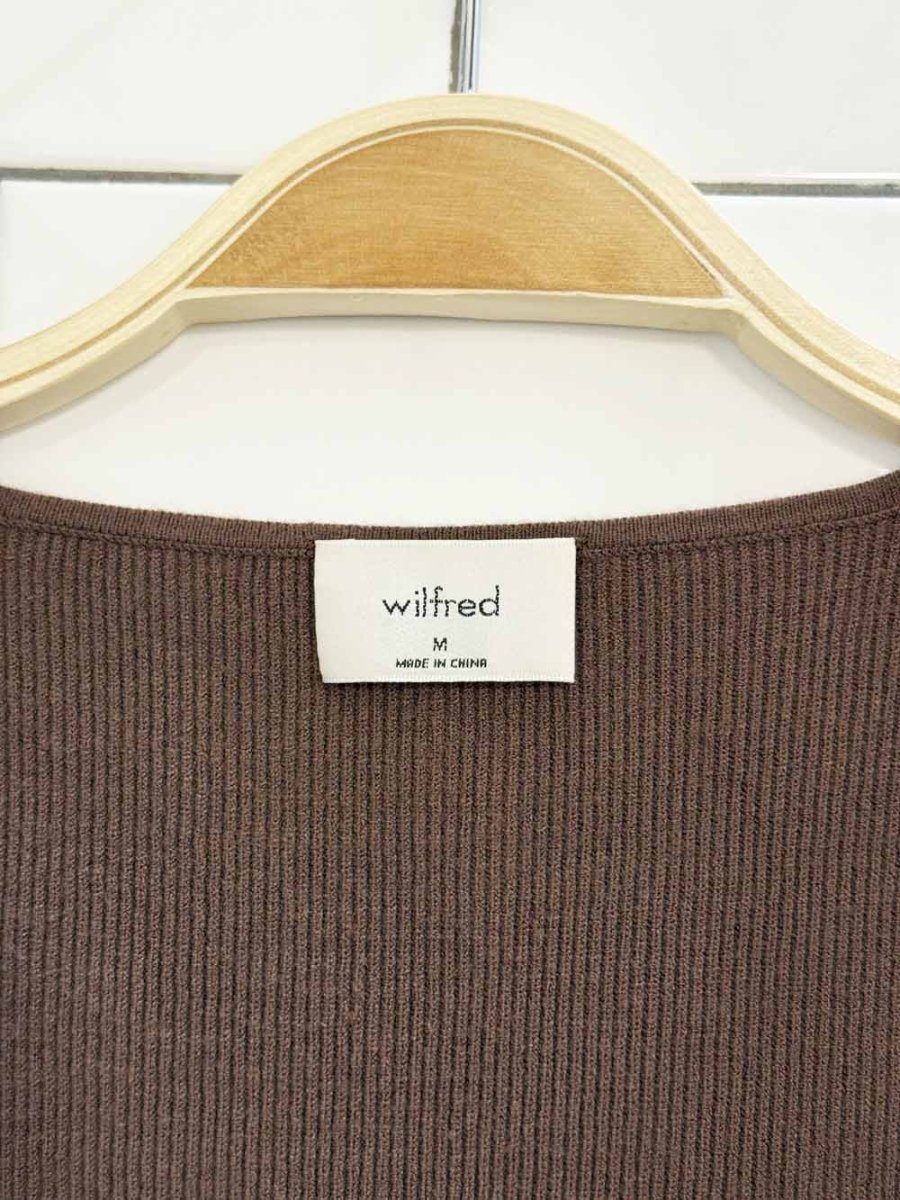 wilfred tuscany sweetheart knit sweater | aritzia - good market thrift store