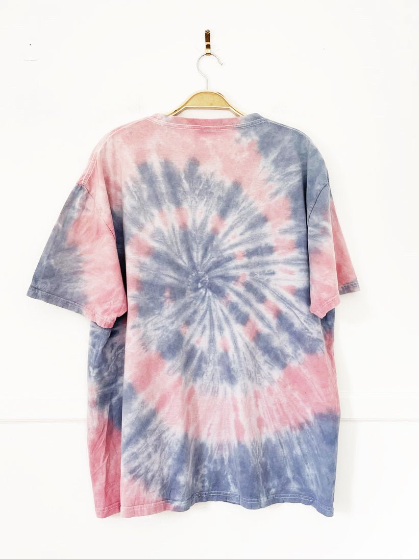 woodstock festival tie dye band tee | peace, love, music - good market thrift store