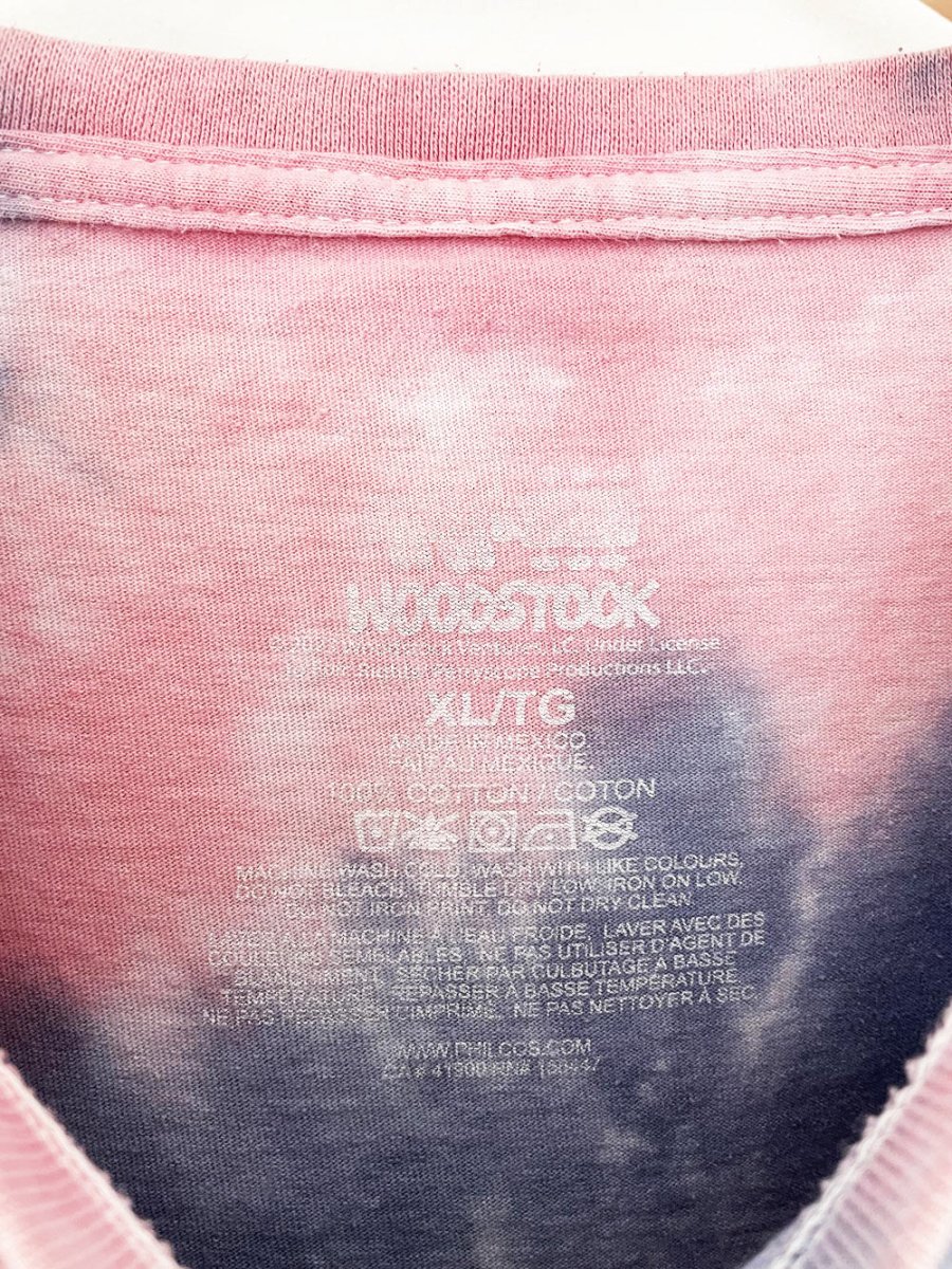 woodstock festival tie dye band tee | peace, love, music - good market thrift store
