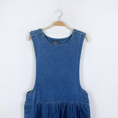 vintage woolrich denim overall jumper - size medium