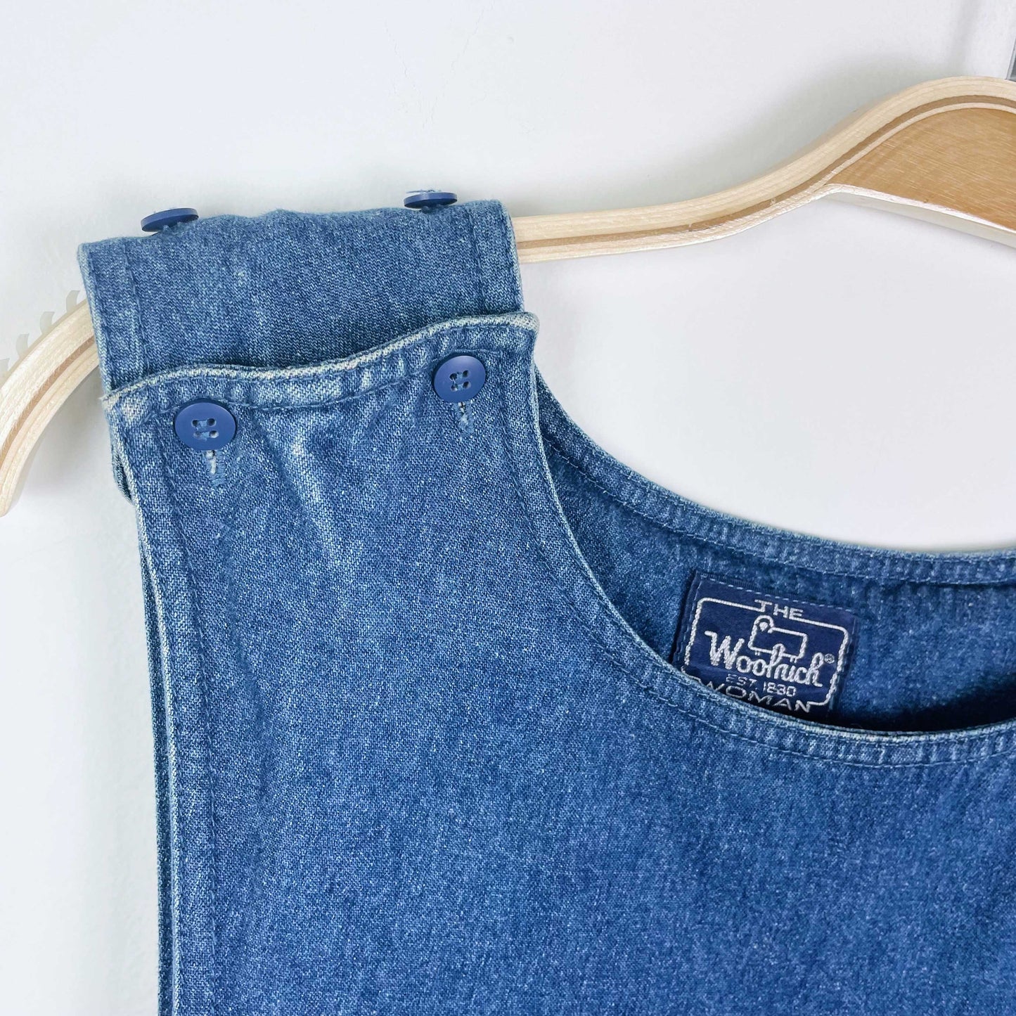 vintage woolrich denim overall jumper - size medium