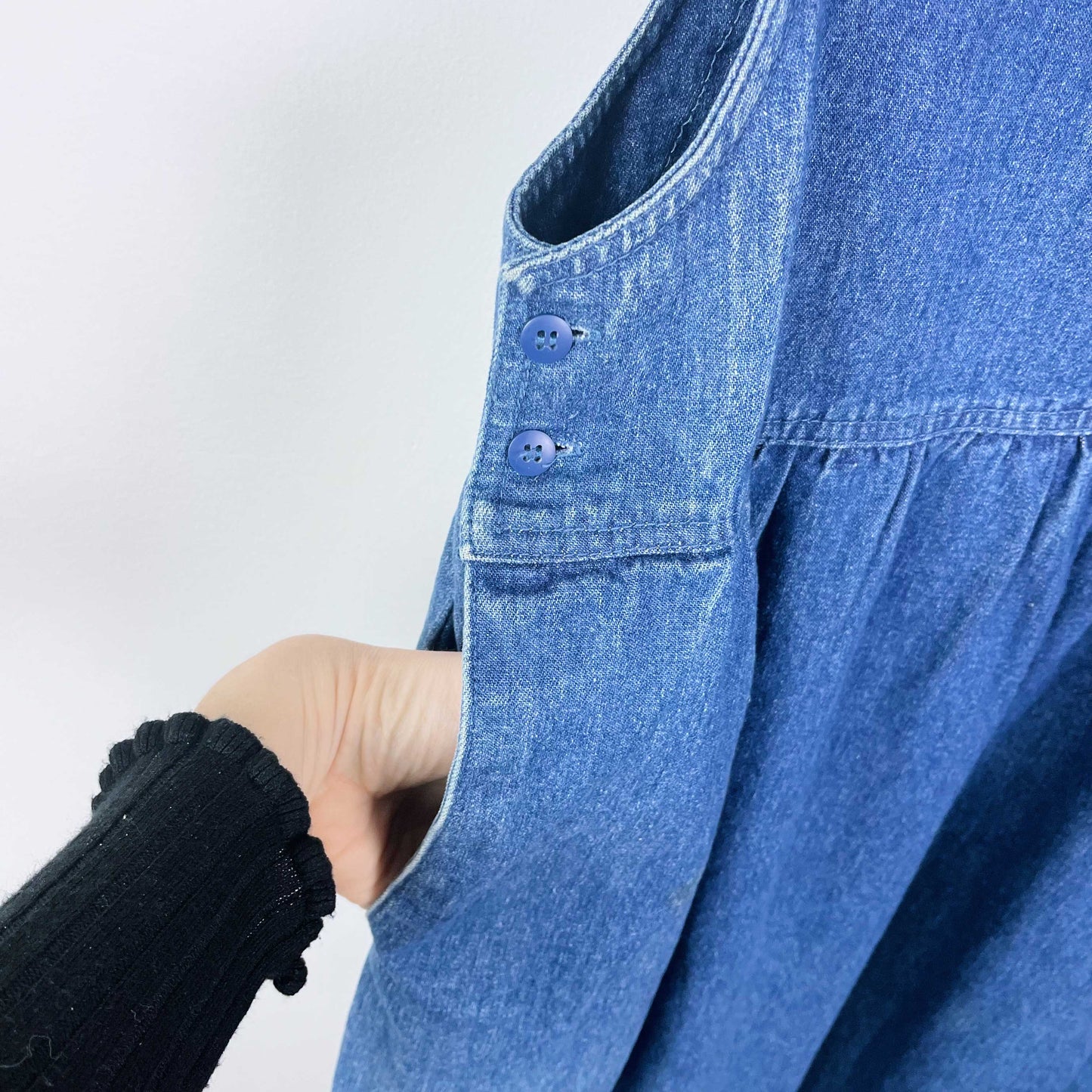 vintage woolrich denim overall jumper - size medium