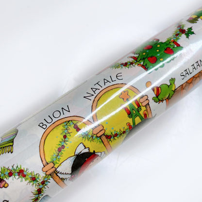 deadstock hallmark around the world wrapping paper