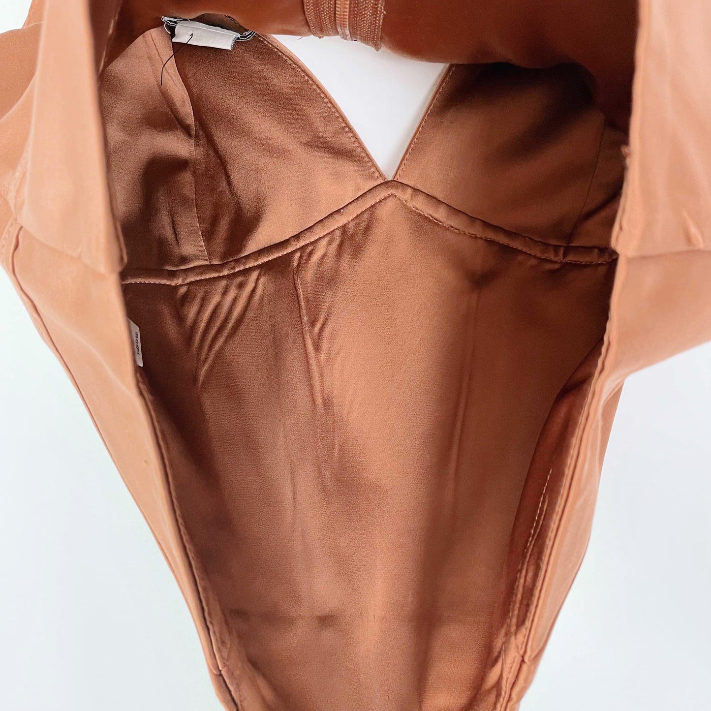 nwot jason wu bronze satin bustier - size small