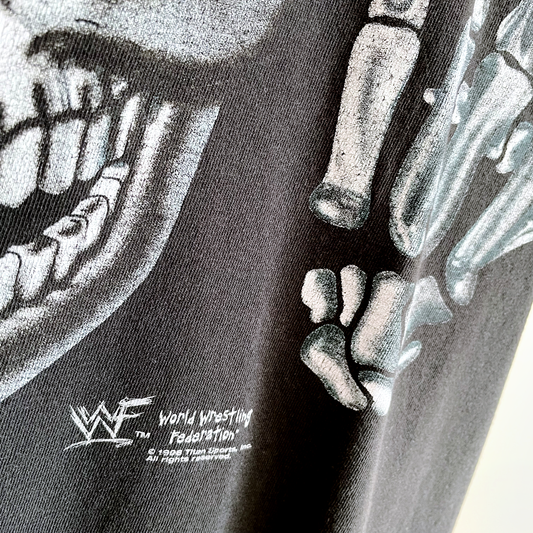 vintage 90s wwf stone cold austen t-shirt - size large