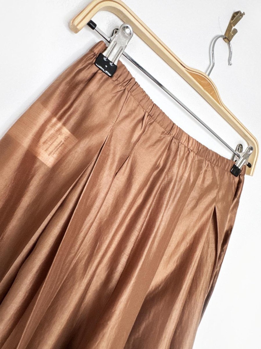 x2 dragon face ruched crop top + pleated chiffon ultra wide leg pant set - good market thrift store