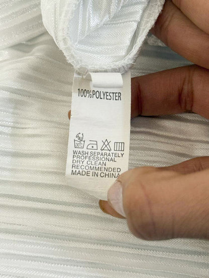 x2 flowy relaxed fit crinkle shirt and wide leg pant set - good market thrift store