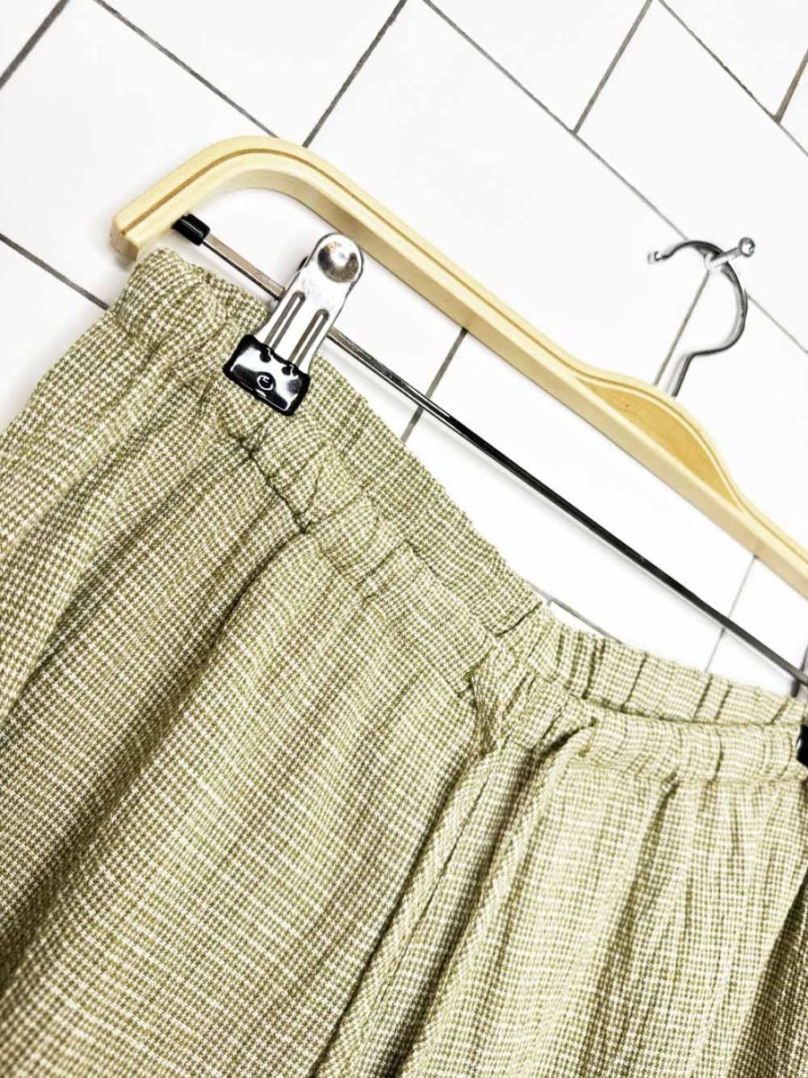 x2 jones new york linen-blend crinkle shirt + lounge pant set - good market thrift store
