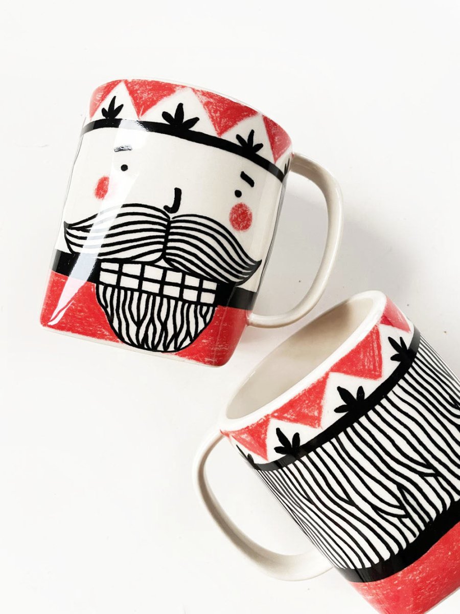 x2 kristina saywell x anthropologie nutcracker mugs - good market thrift store