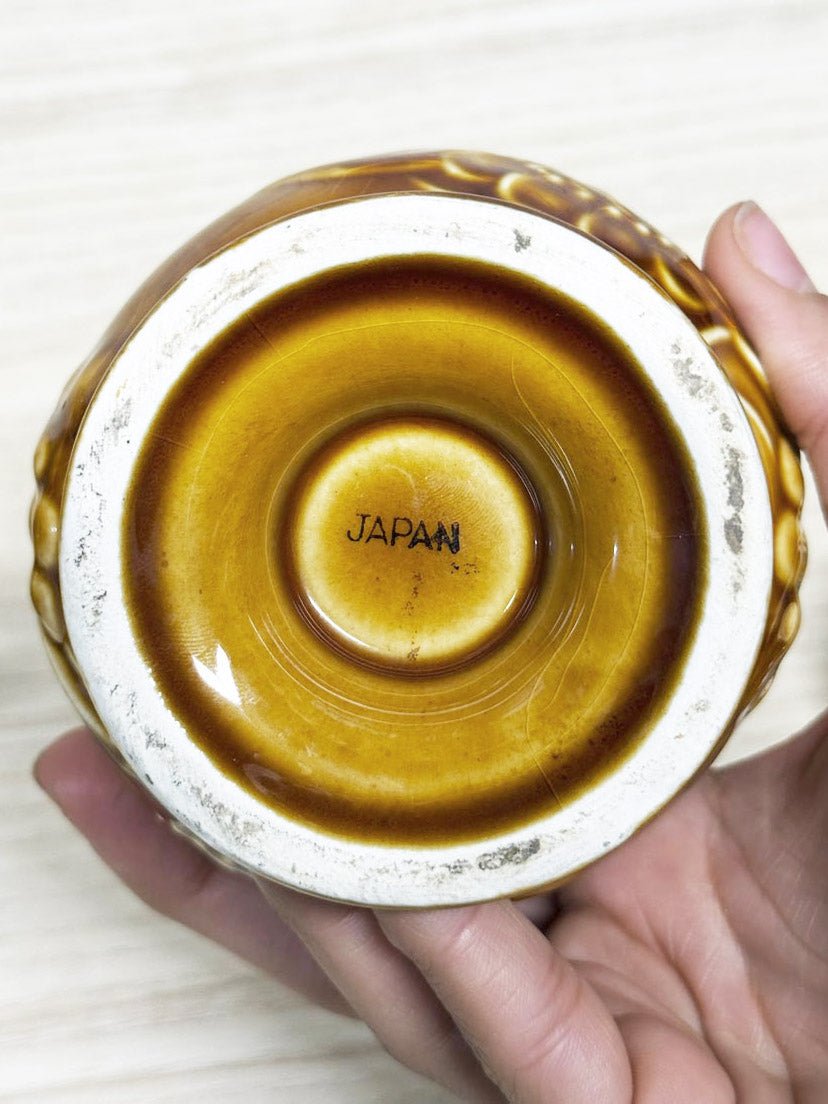 x2 vintage 60s inarco flower pottery sugar and creamer set | made in Japan - good market thrift store