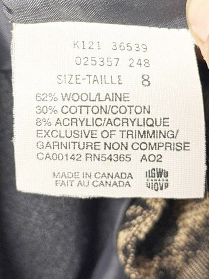 x2 vintage 90s peter nygard wool - blend animal print vest + skirt set | union made in Canada - good market thrift store