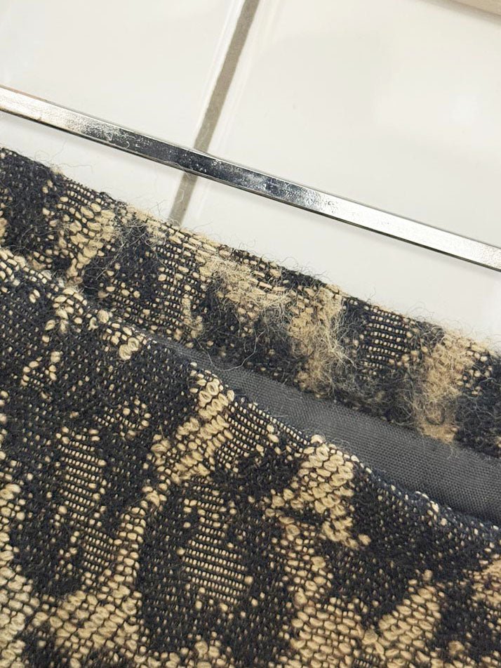 x2 vintage 90s peter nygard wool - blend animal print vest + skirt set | union made in Canada - good market thrift store