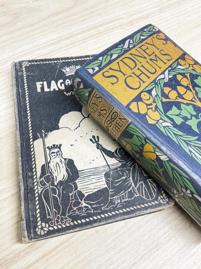 x2 vintage display hardcover books - good market thrift store