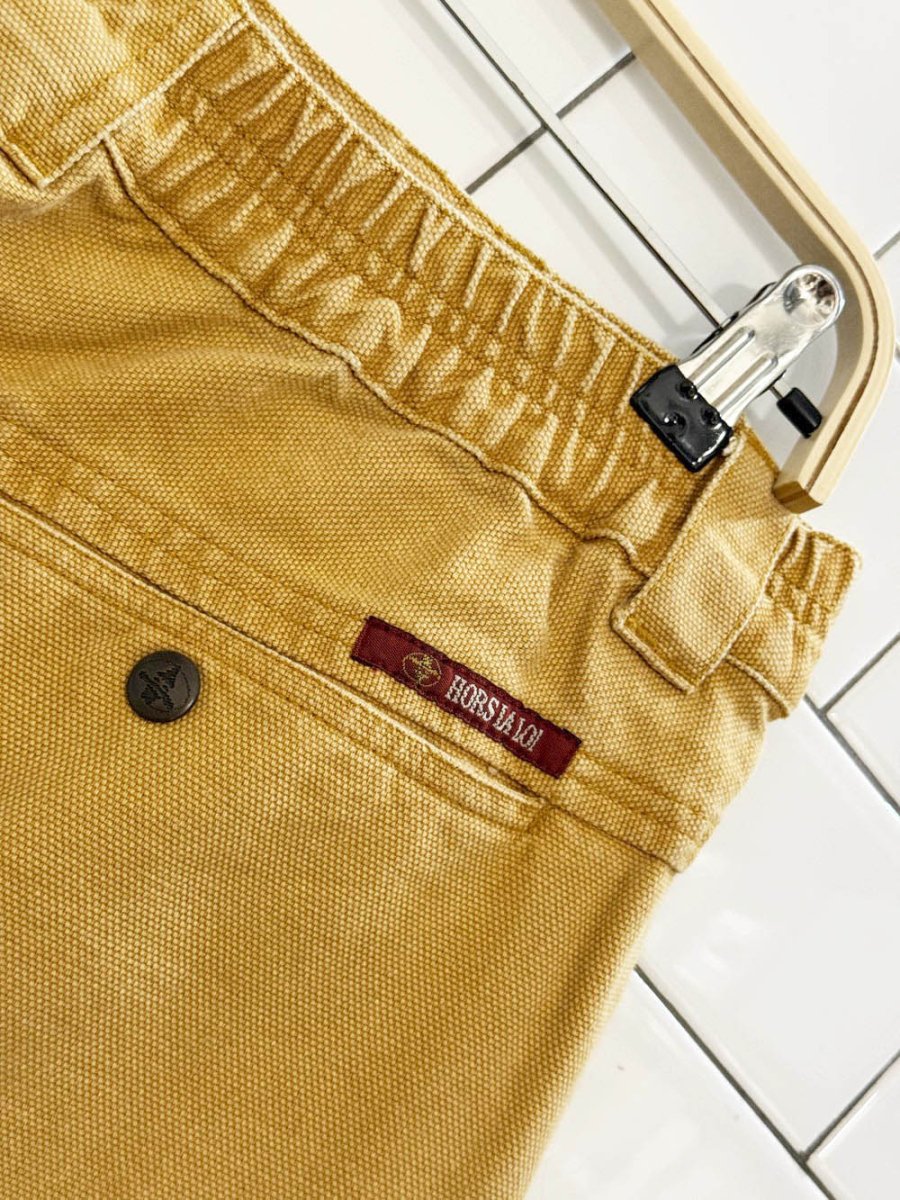 x2 vintage hors la loi canvas utility vest + shorts set - good market thrift store
