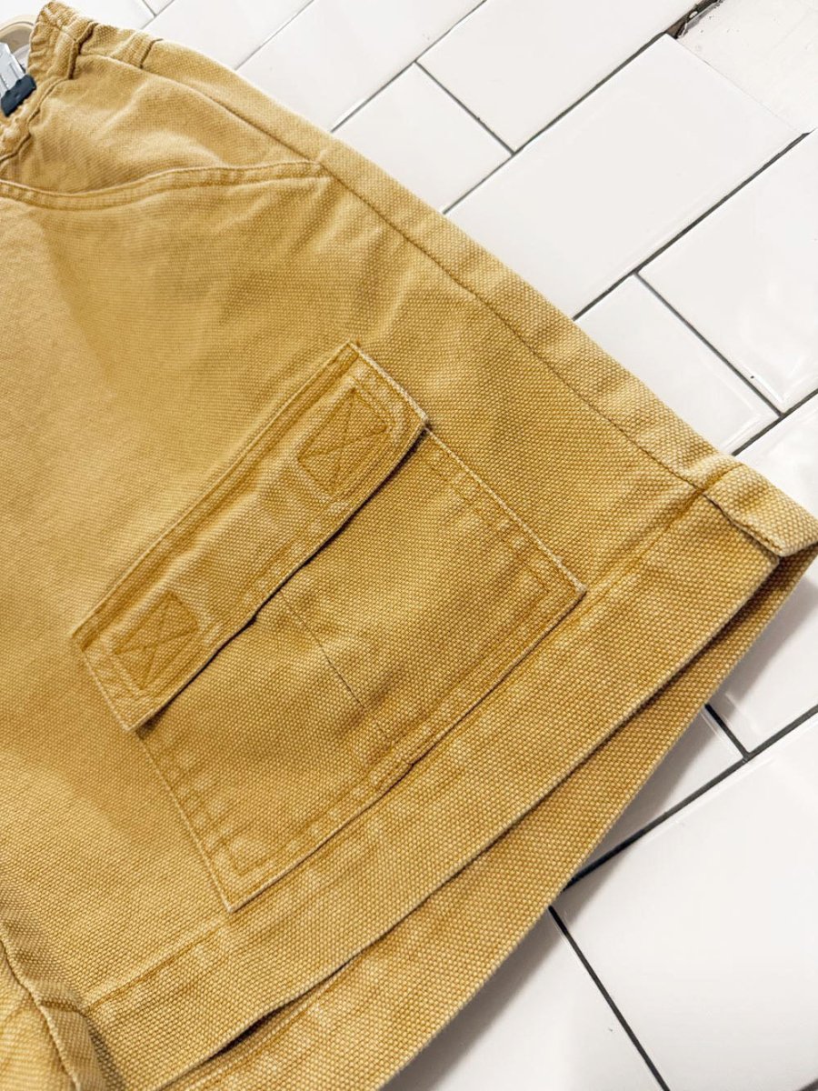 x2 vintage hors la loi canvas utility vest + shorts set - good market thrift store
