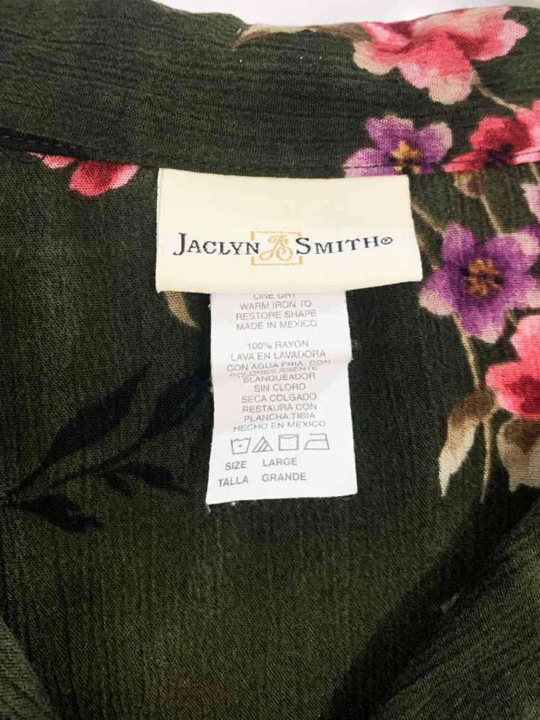 x2 vintage jaclyn & smith floral shirt + shorts resort wear set - good market thrift store