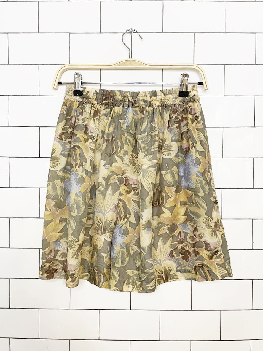 x2 vintage sophisticates 100% silk resort shirt + shorts set | jonathon martin - good market thrift store