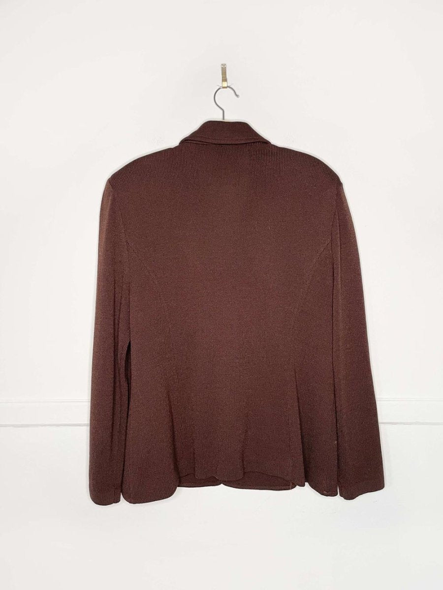 x2 vintage st. john wool - blend knit blazer + skirt set | made in USA - good market thrift store