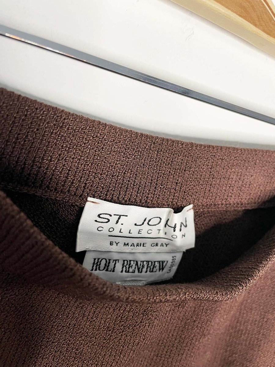 x2 vintage st. john wool - blend knit blazer + skirt set | made in USA - good market thrift store