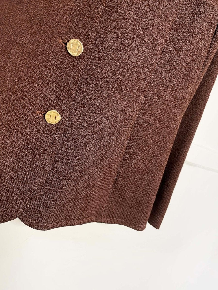 x2 vintage st. john wool - blend knit blazer + skirt set | made in USA - good market thrift store