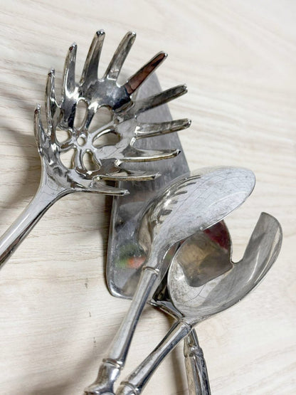 x3 vintage silver plated serving utensils | made in Italy - good market thrift store