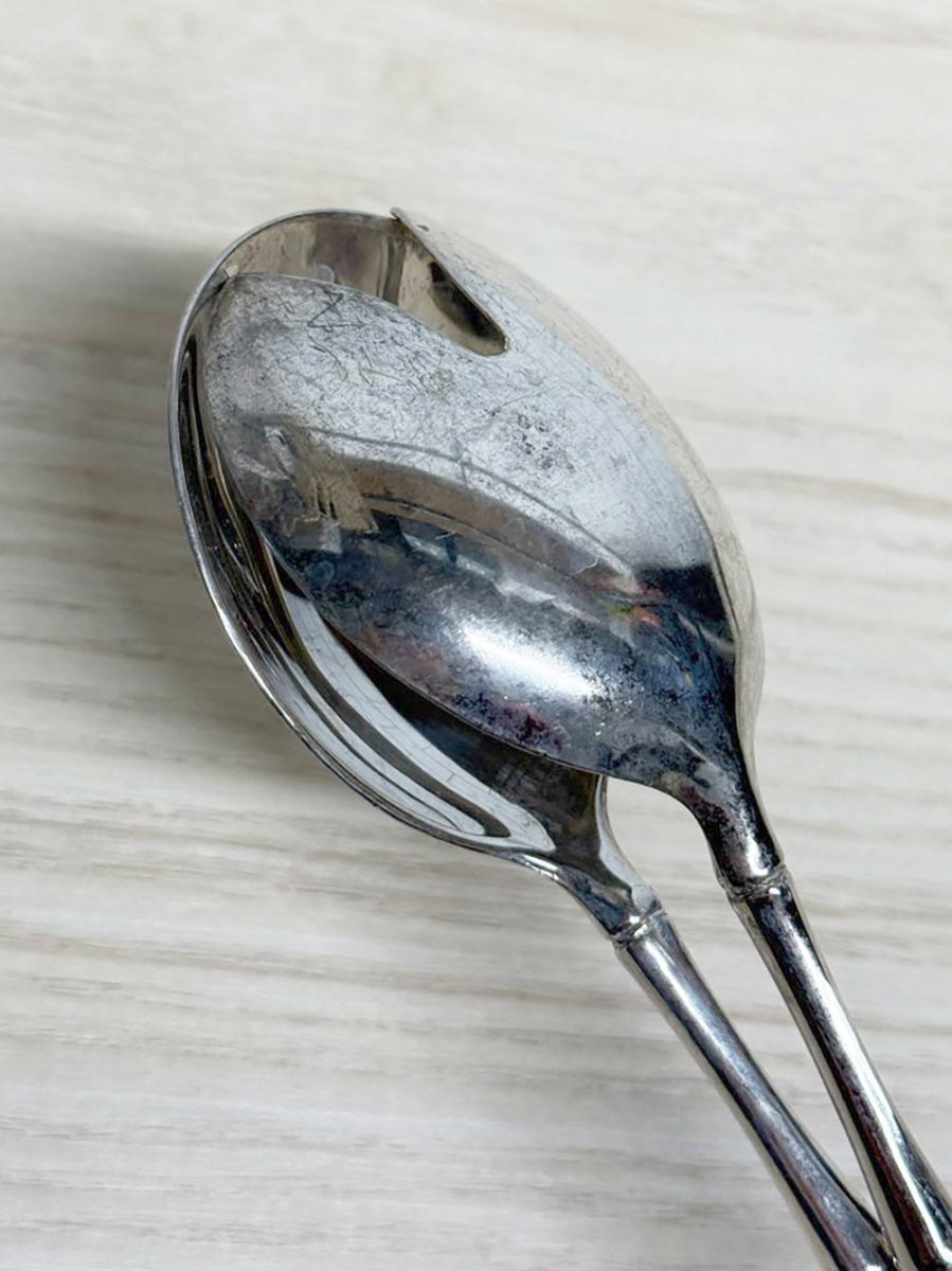 x3 vintage silver plated serving utensils | made in Italy - good market thrift store