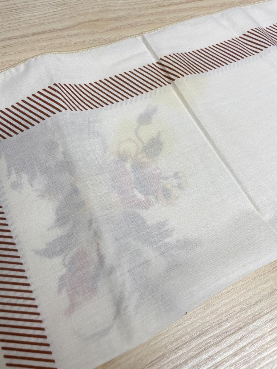 x4 vintage fall florals cotton napkins - good market thrift store