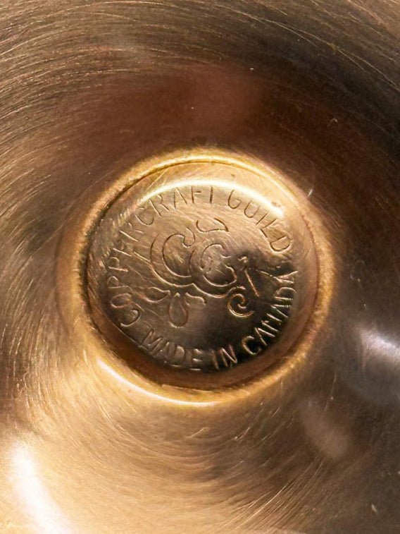 x6 vintage copper wine goblets | made in Canada - good market thrift store