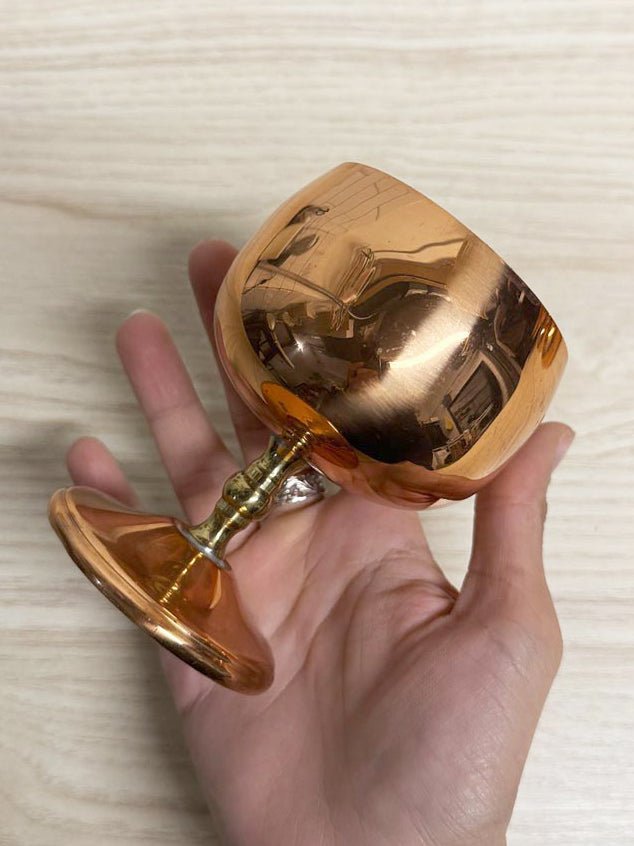 x6 vintage copper wine goblets | made in Canada - good market thrift store