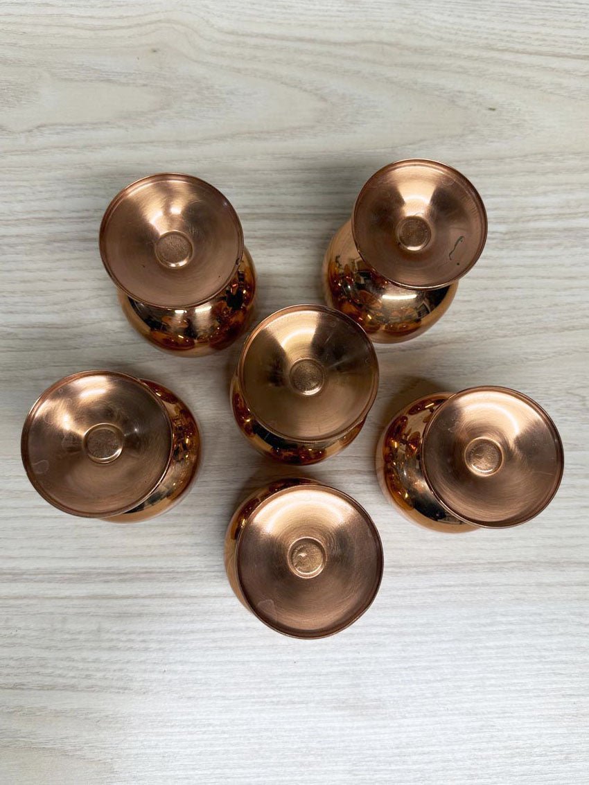 x6 vintage copper wine goblets | made in Canada - good market thrift store