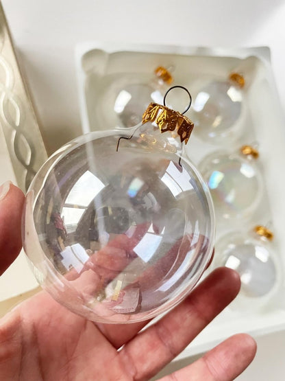 x6 vintage magic iridescent glass ornaments | made in USA | rauch - good market thrift store