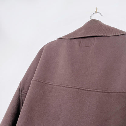 roots cloud brown 1/2 zip sweatshirt