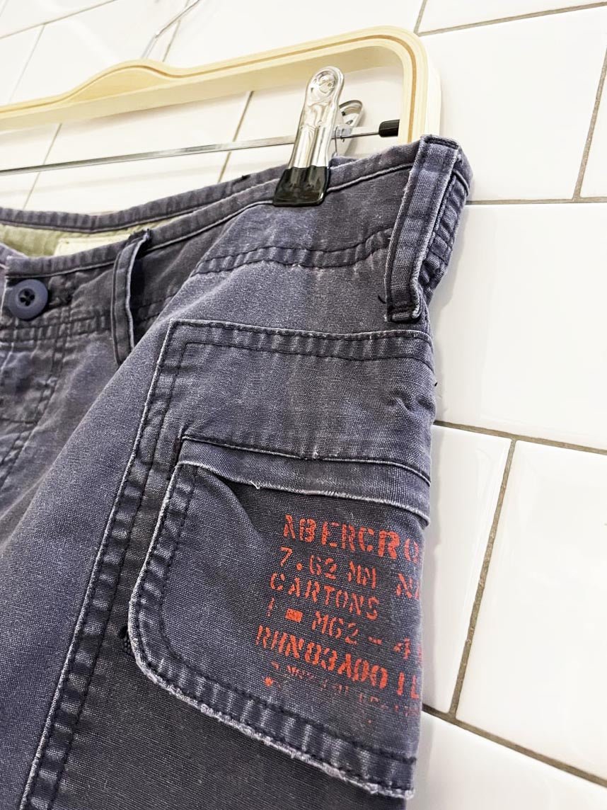 y2k abercrombie paratroop issue utility shorts - good market thrift store