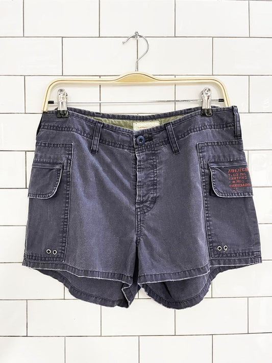 y2k abercrombie paratroop issue utility shorts - good market thrift store